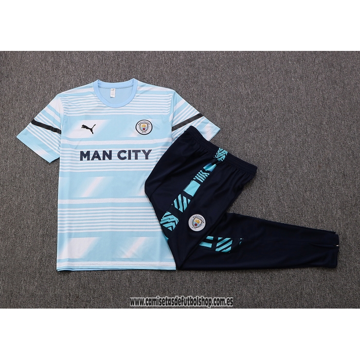Chandal del Manchester City 2022 Manga Corta Azul